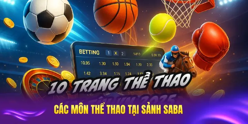 Tổng hợp các môn thể thao nổi bật tại bóng đá Saba